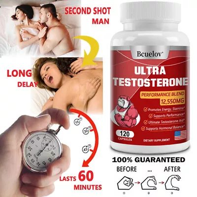 Testosterone Capsules - Boost Energy Improve Stamina - Testosterone Booster • $18.03