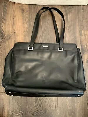 Franklin Covey Womens Satchel Briefcase Large Tote Purse Bag Black • $30