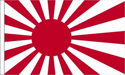 9  X 6  Japan Japanese Rising Sun National Polyester Hand Waving Sleeved Flag  • £2.69