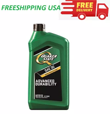 New Single Quaker State Conventional 30W HD Motor Oil 1 Qt FREESHIP • $14.99