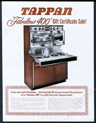 1963 Tappan Fabulous 400 Range Double Oven Photo Vintage Print Ad • $8.09