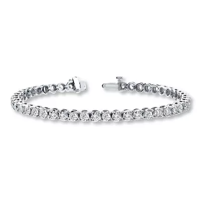 Womens 925 Sterling Silver Italy Plated Tennis CZ Bracelet 5mm 8 Inches Bracelet • $9.99