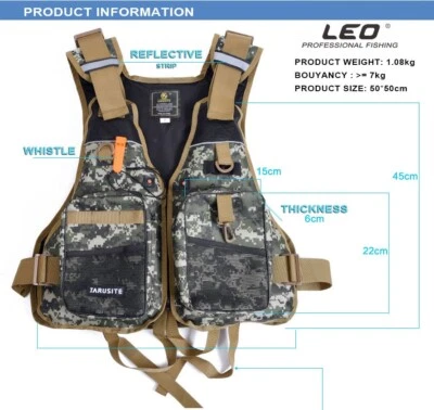 $49.99 • Buy Life Jacket For Adults FLY Fishing Life Vest For Adults Breathable Outdoor Kayak