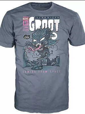 New Funko Pop! Tees Marvel Venomized Groot Large T-shirt L Hot Topic Exclusive • $10