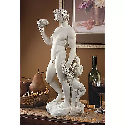 21  Roman God Of Wine Michelangelo's Bacchus Crouching Satyr Statue Sculpture • $132.82