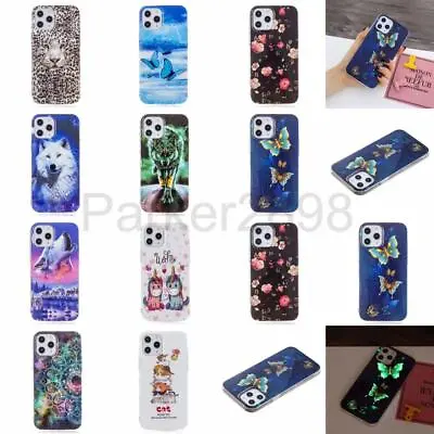 Case For IPhone 13 12 11 Pro XR XS Max 8 7 6 Plus Glow In Dark Pattern TPU Cover • £5.40
