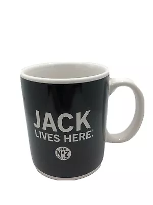 Jack Daniels ‘Jack Lives Here’ Black Mug New Old Stock • $19