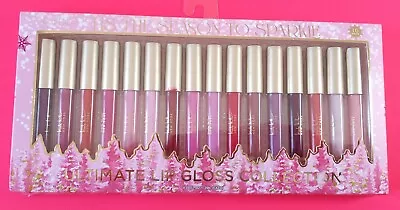 New Nicole Miller 16 Pc. Mixed Shade Quality Lip Gloss Set Gift Collection • $8
