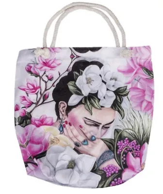 $19.90 • Buy Frida Kahlo Tote Bag, Large Tote For Women. Unique Gift, Beach Tote