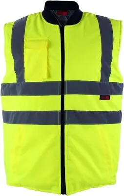 Large-  Blackrock  Hi-viz Reversable Bodywarmer -reflective Quality Work Wear • £15