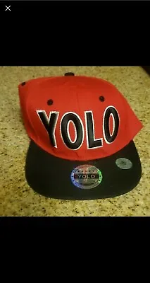 $9 • Buy YOLO  Snapback Hat Red And Black
