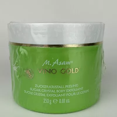 SEALED M. Asam Vino Gold Sugar Crystal Body Exfoliant 8.8 Oz New Made In Germany • $19.89