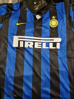 $155 • Buy Ronaldo Luiz Nazario De Lima Signed Retro Inter Milan   Jersey + No 9 Coa+proof