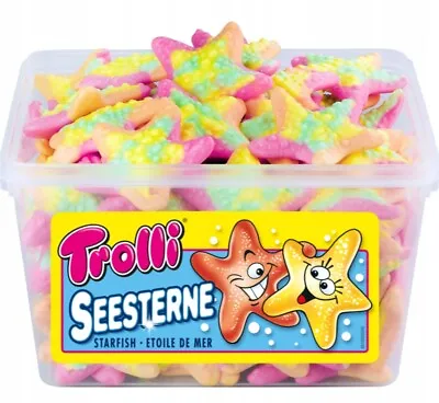 TROLLI Starfish Fruit Flavour Jelly Shape Tub 975g ( 75 Pcs ) • £35.66