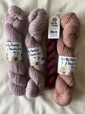 Knit By Numbers Wool 3 X 100g Skeins 1 X 25g Skein 100% Merino Wool • £11