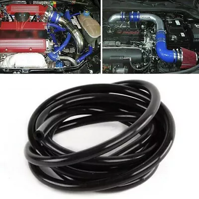 $6.79 • Buy Black Silicone Vacuum Hose Breather Turbo Rubber Tube Air Water Pipe For Car New