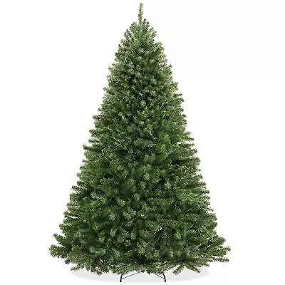 OPEN BOX - 9 Ft Spruce Hinged Artificial Christmas Tree With Foldable Stand • $90.99