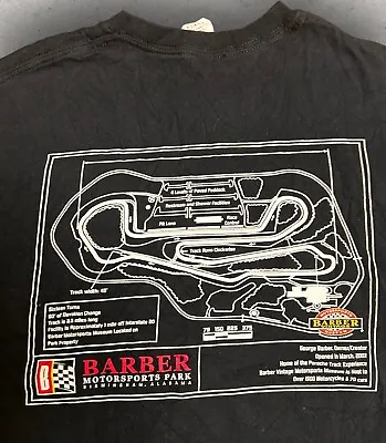 Barber Motorsports Fits Size Medium Black Alabama Racing T Shirt • $13.95