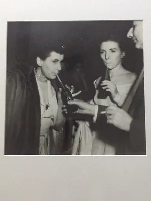 $1675.50 • Buy Weegee (arthur Fellig) Vintage Silver Gelatin Photo Women Drinking Coke At Inter