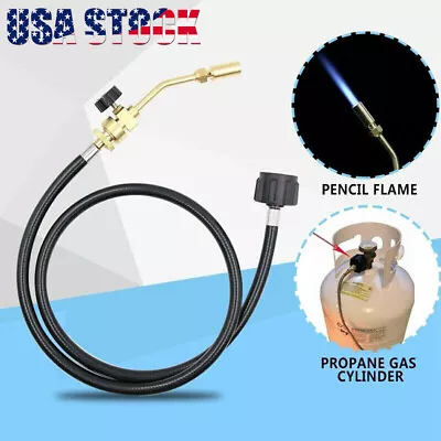 Mapp Propane Gas Tank Start Torch/Hose Adapter Brazing Soldering Welding Head • $13.99