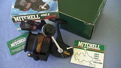 Rare Vintage Mitchell 498x Casting Spinning Reel - Tounament Casting Spool- Nos  • $434