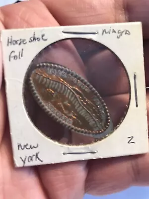 Elongated Zinc Cent - Horse Shoe Falls - Niagara New York • $5