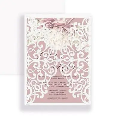 Lace Metal Cutting Dies Invitation Scrapbooking Craft Die Cut Wedding Love Dies • £3.94