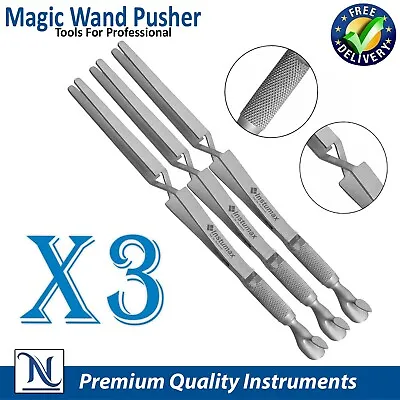 Acrylic Nail Pincher Cuticle Pusher Tweezer 7'' Magic Wand Nail Cleaner 3PCS • $28.38