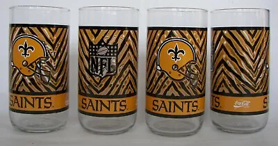 $15.95 • Buy New Orleans Saints,  McDonalds, NFL Football Glasses,  Set Of 4