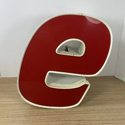 Vtg 3D Rustic Marquee Light Sign Letter E Wall Hanging Decor Reclaimed Initials • $49.99