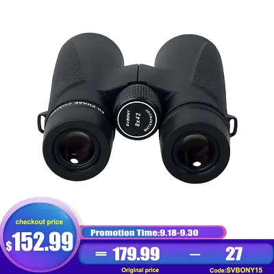 $179.99 • Buy SVBONY SV202 8x42 ED Binoculars IPX7 Waterproof Nitrogen Filled For Birdwatching
