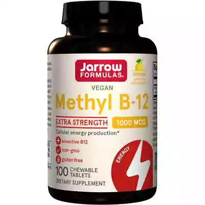 Jarrow Formulas Methyl Vitamin B-12 1000mcg | 100 Chewable Tablets (Lemon) • £14.99