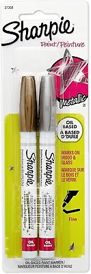 SHARPIE Oil-Based Paint Markers Gold Silver Fine 2cd • $12.60