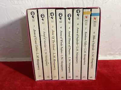 Anne Of Green Gables 8 Book Box Set L.M. MONTGOMERY Vintage 1980s  • $28