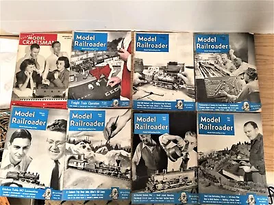 HUGE Lot Of 44 Model Railroader Railroad Magazines Trains Layouts 1940s 1950s ++ • $33.99