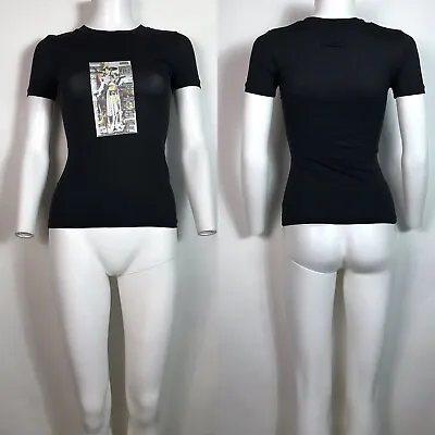 Rare Vtg Jean Paul Gaultier Black 40s Portrait Tee XS • $150