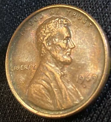 1969 D Floating-roof Penny No FG Initials Or Lincoln Figure On Reverse. • $400