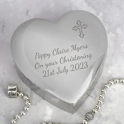 £12.99 • Buy Personalised Trinket Box For Christening First 1st Holy Communion Girls Gifts