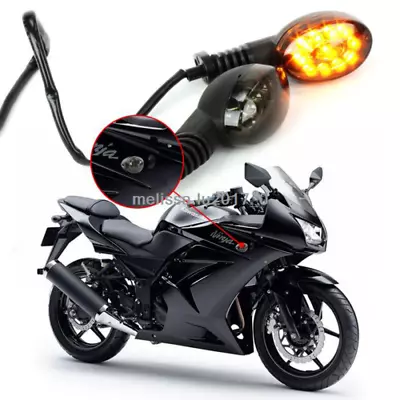 LED Turn Signal Indicator Light For Kawasaki Ninja 250R 2008 2009 2010 2011 2012 • $18.39