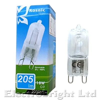 Kosnic/Eveready G9 LED HALOGEN 18w=25w25w/40w 29w/33=40w/42w=60w DIMMABLE Bulbs • £159