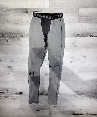 Under Armour Men Pants Medium Polyester Cold Gear Compression Leggings • $15