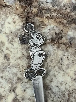 Vintage Disney Baby Child Silverware Mickey Mouse Spoon Japan By Bonny  • $24.90