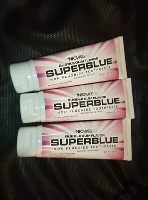 (3 Tubes) SUPERBLUE Bubblegum Non-Fluoride Toothpaste With Iodine  • $55