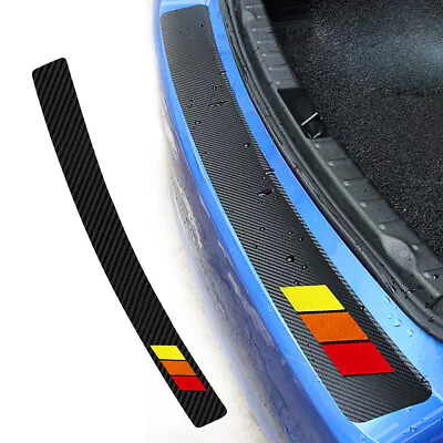 Car Rear Bumper Guard Protector Trim Cover Sill Plate Trunk Rubber Pad Universal • $8.99