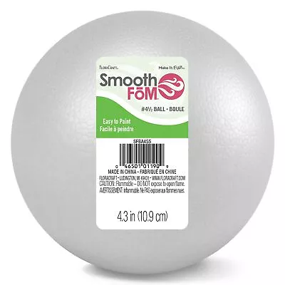 Smooth Styrofoam Balls 4.5  • $10.45