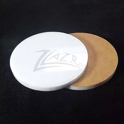 (25) 1-1/4  X 1/8  WHITE Acrylic Circle Disc Plexiglas Plastics Mini Base Stand • $8.49