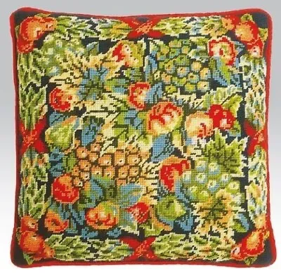 Ehrman Rare Tapestry Needlepoint Cushion Kit With Tapestry Wool -christmas Fruit • $179.95