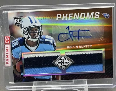 JUSTIN HUNTER 2013 LIMITED Phenoms RPA 3 COLOR ROOKIE PATCH AUTO RC /199 Sealed • $6.99