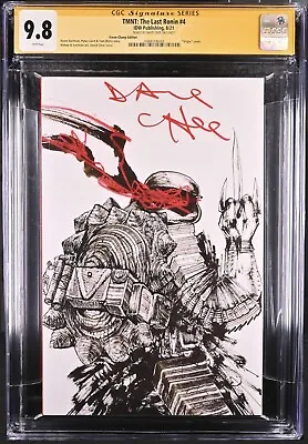 Signed DAVID CHOE CGC SS 9.8 TMNT The Last Ronin #4 KwanChang.com Virgin Variant • £562.22