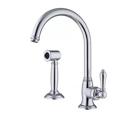 Nicolazzi ADORE GOOSENECK SINK MIXER WITH PULL OUT SPRAY WELS 4 Star Chrome • $2035.95